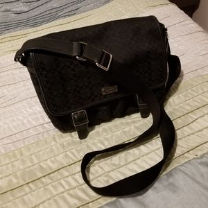 Black Coach Messenger Bag